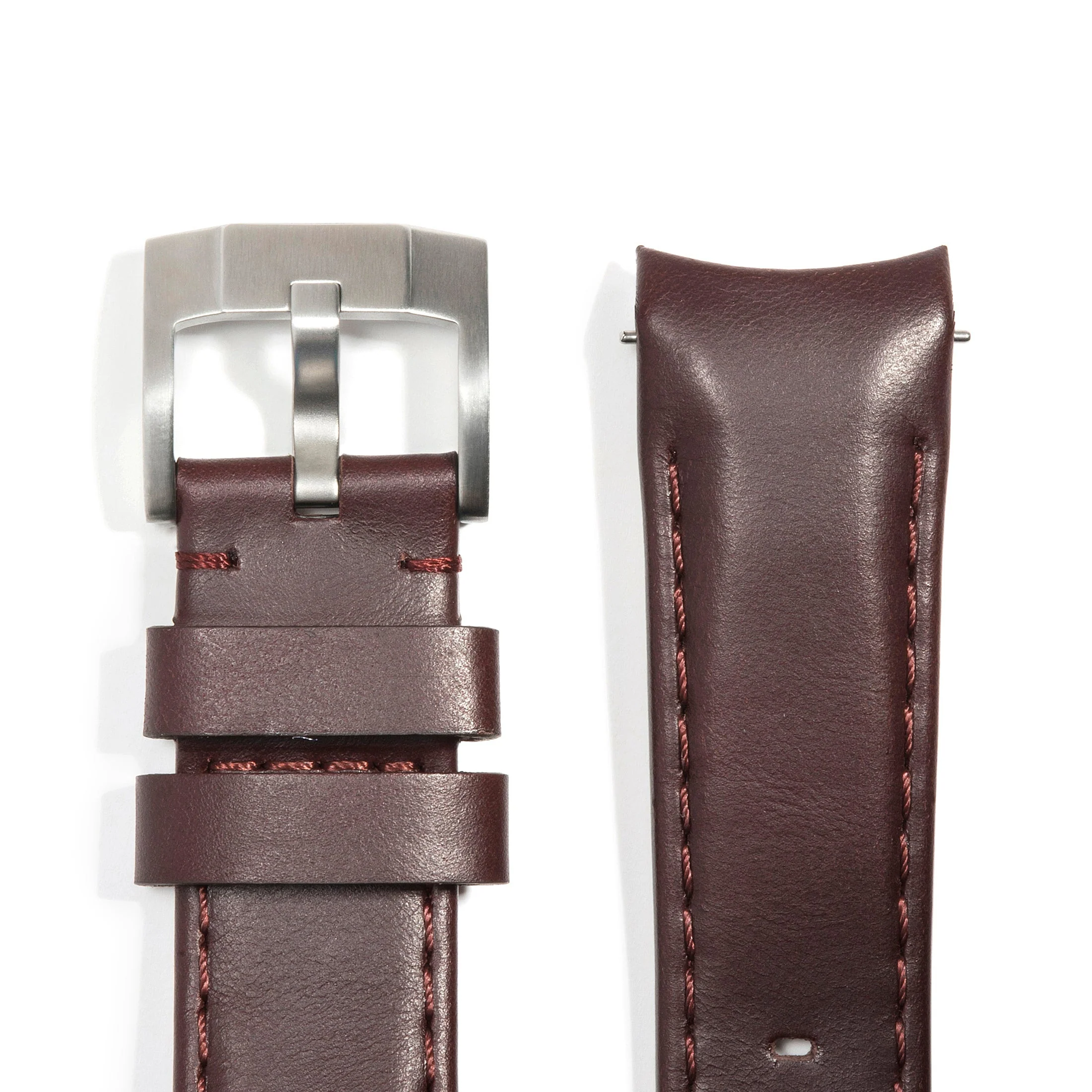 Curved End Leather Strap for Rolex Explorer I with Tang Buckle - Image 14