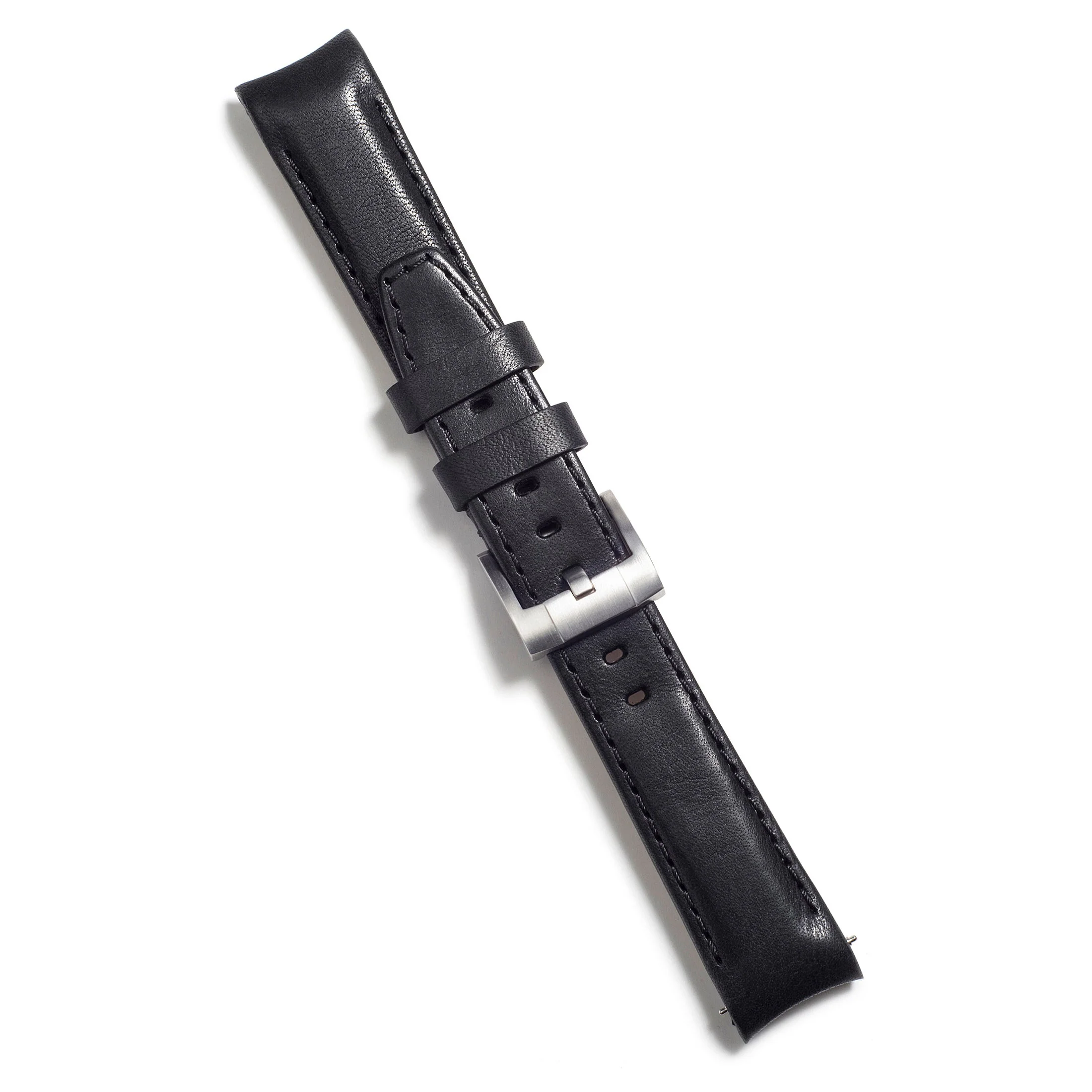 Curved End Leather Strap for Rolex Explorer I with Tang Buckle - Image 5