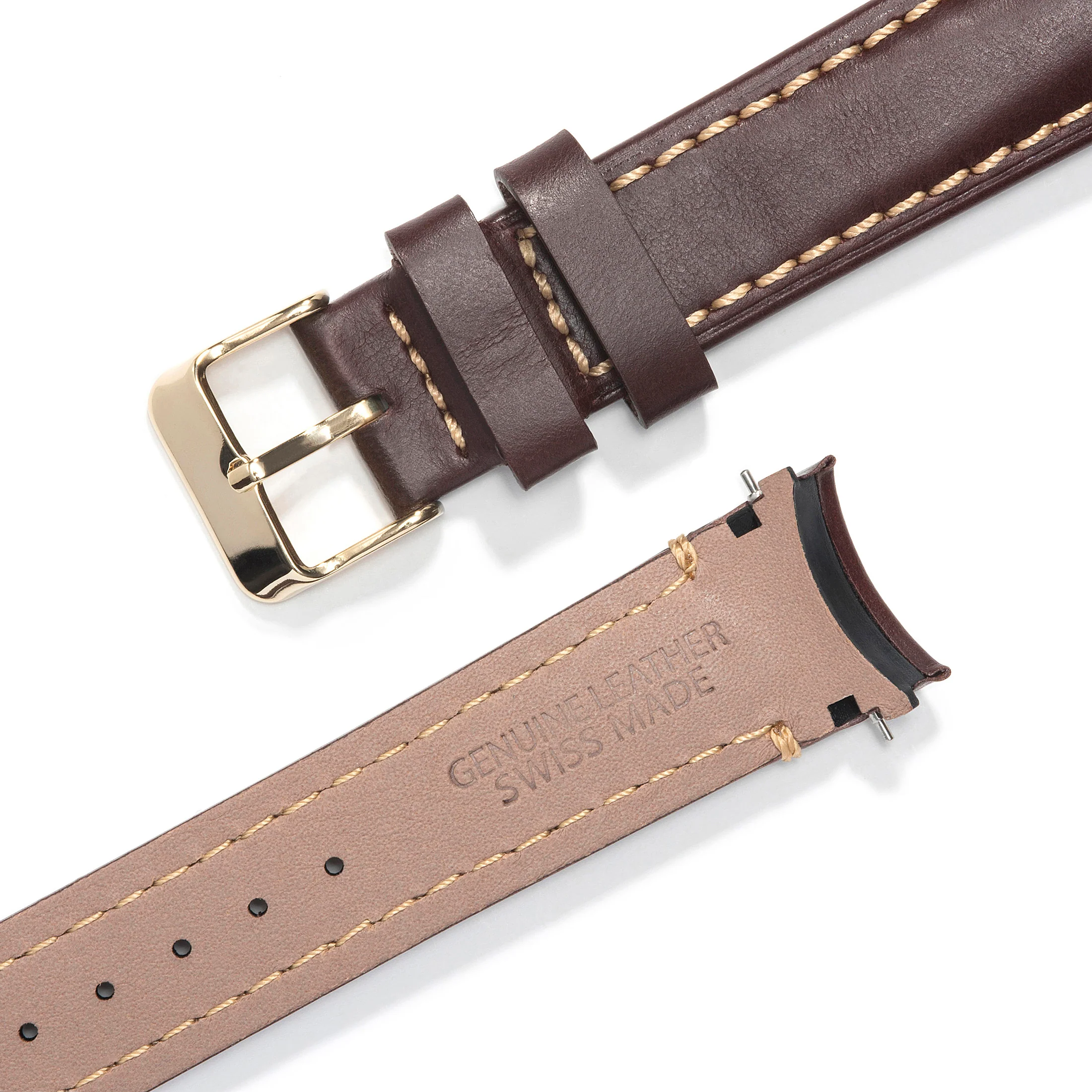 Curved End Leather Strap for Rolex GMT 1675 & 16750 with Tang Buckle - Image 46