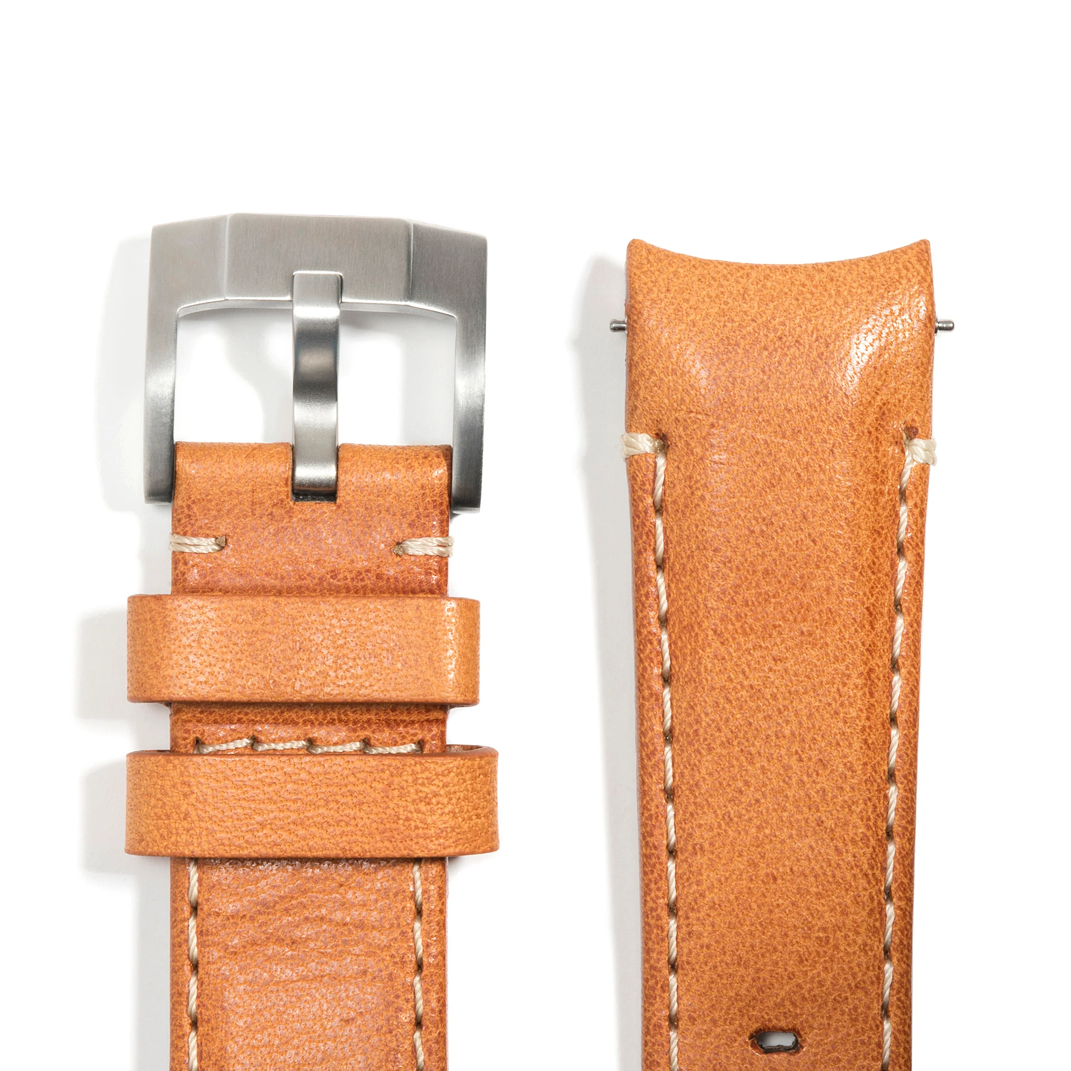 Curved End Leather for Rolex Oyster Perpetual 39mm with Tang Buckle - Image 9