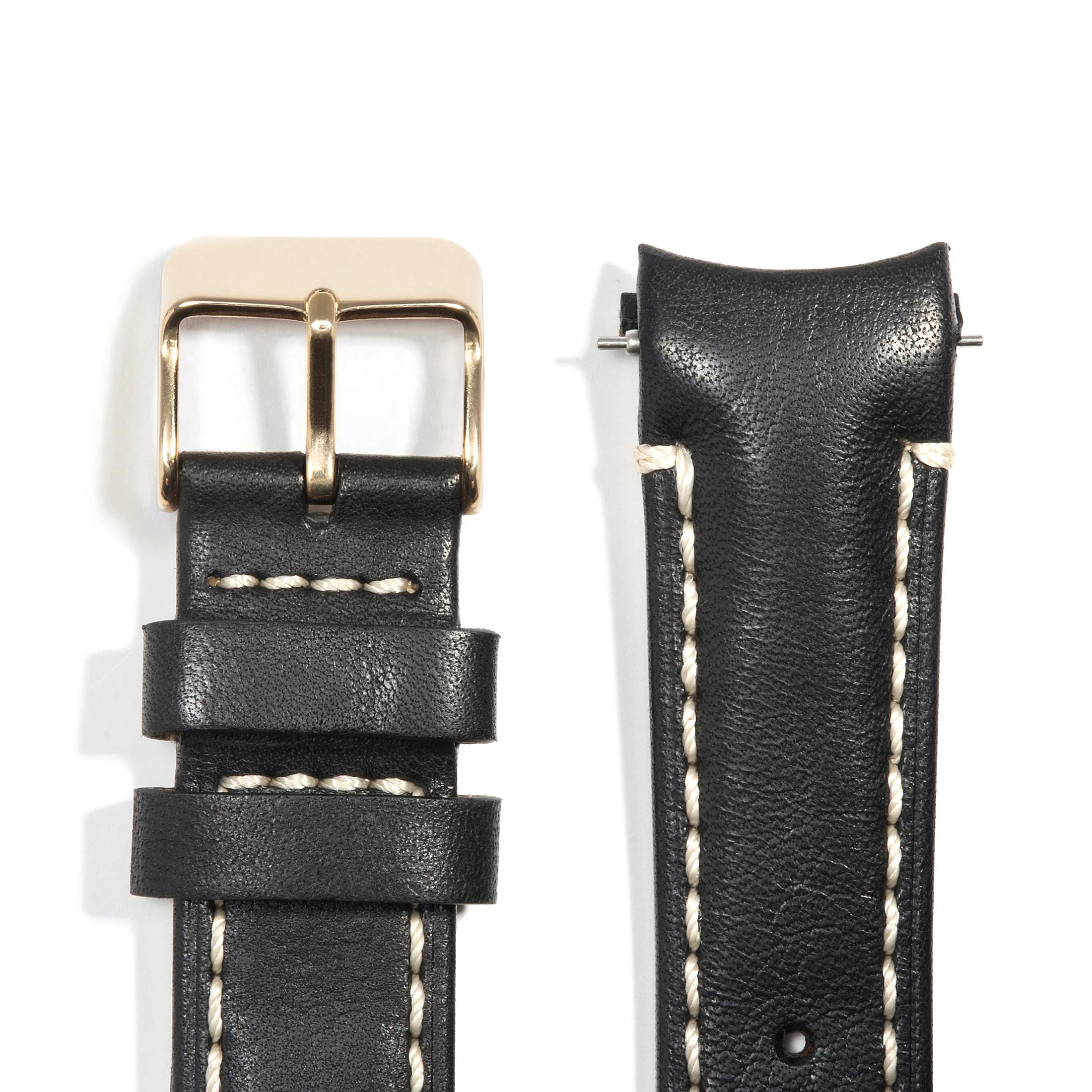 Curved End Leather Strap for Rolex Submariner with Tang Buckle - Image 27