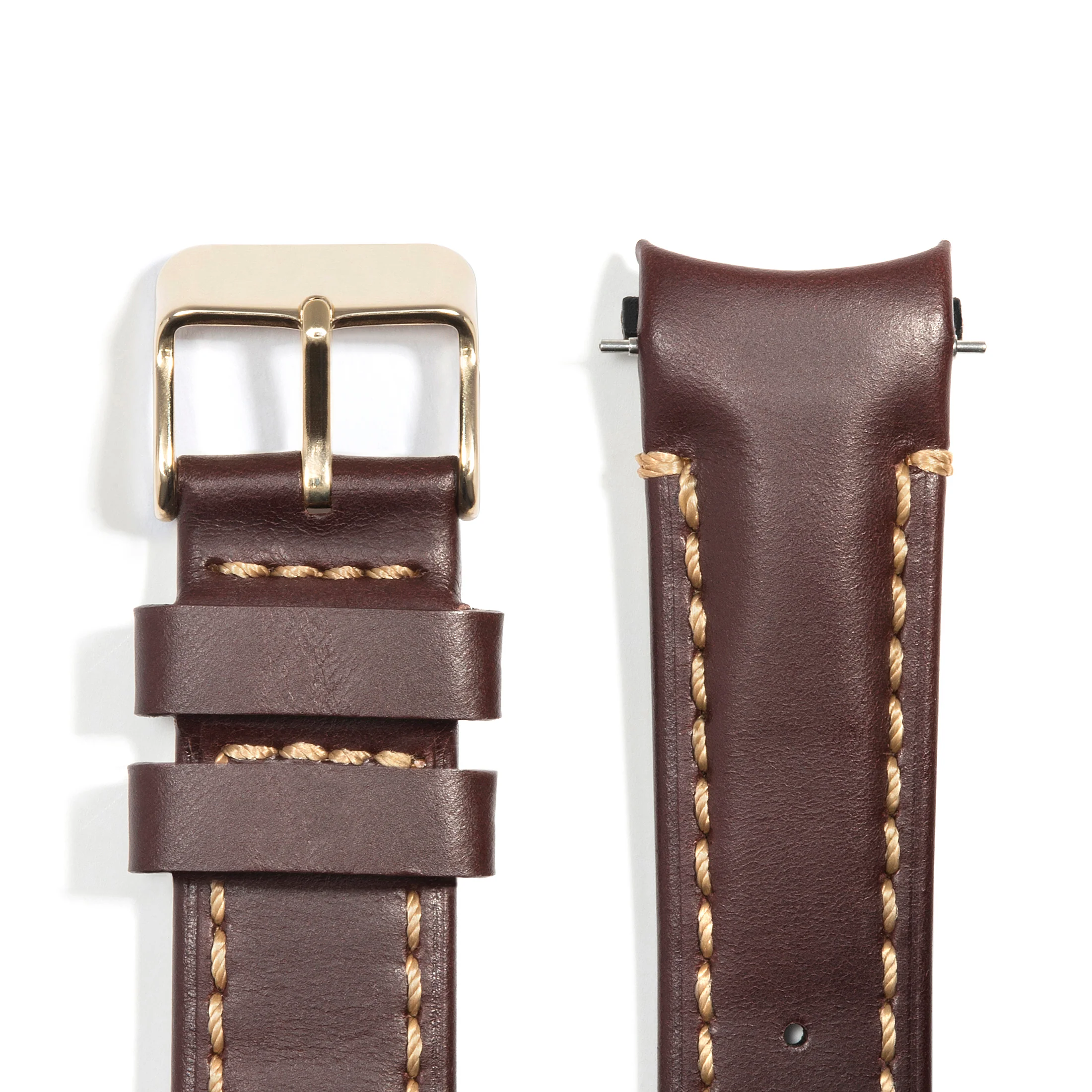 Curved End Leather Strap for Rolex Submariner with Tang Buckle - Image 47