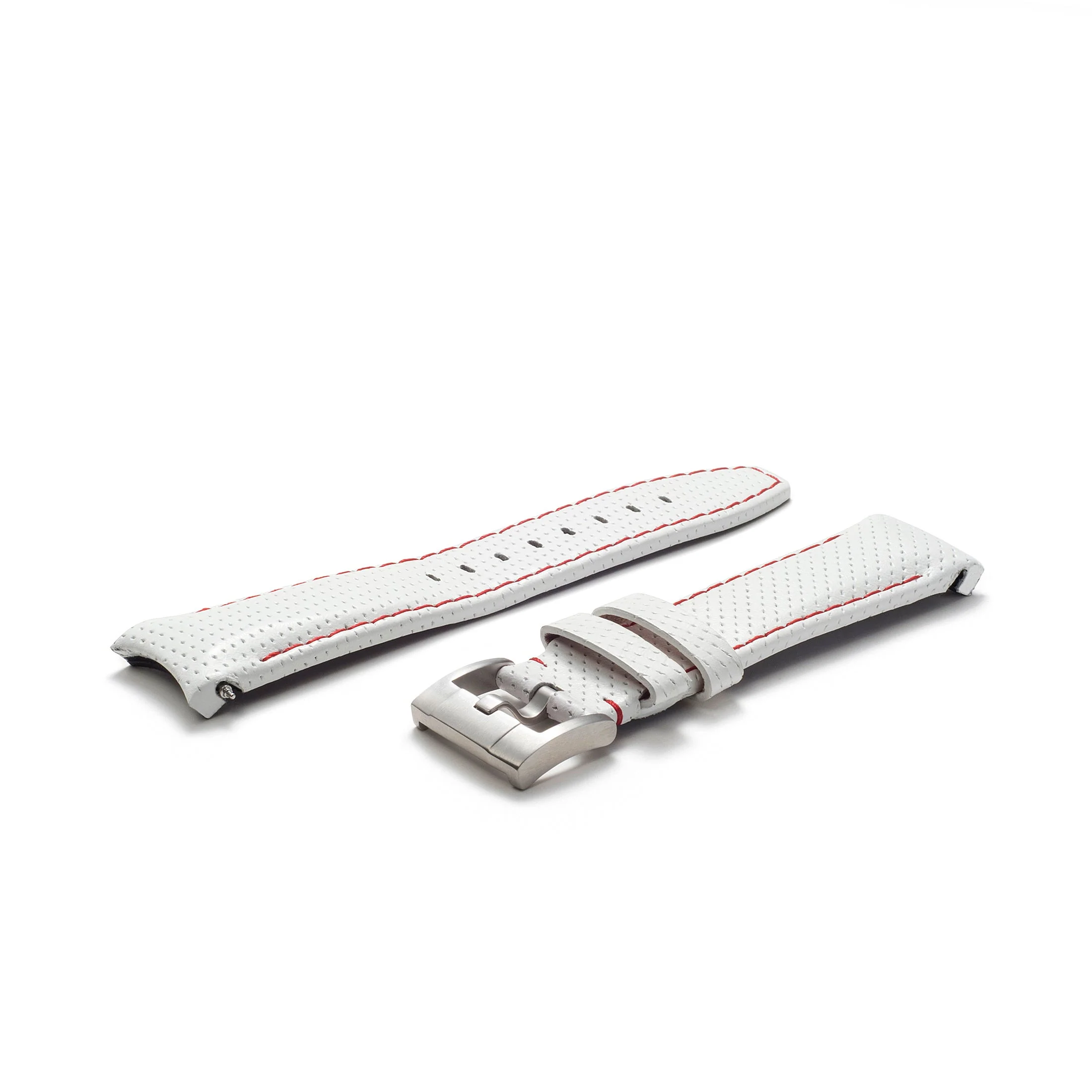 Curved End Racing Leather Strap for Rolex Daytona with Tang Buckle - Image 6