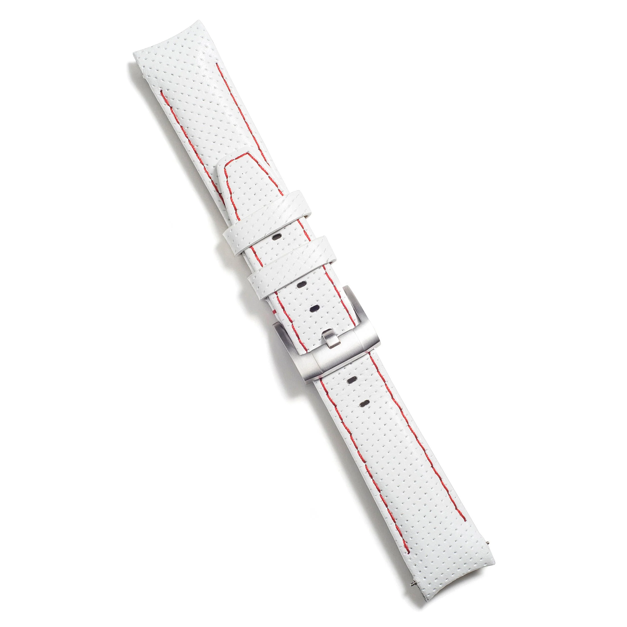 Curved End Racing Leather Strap for Rolex Daytona with Tang Buckle - Image 7