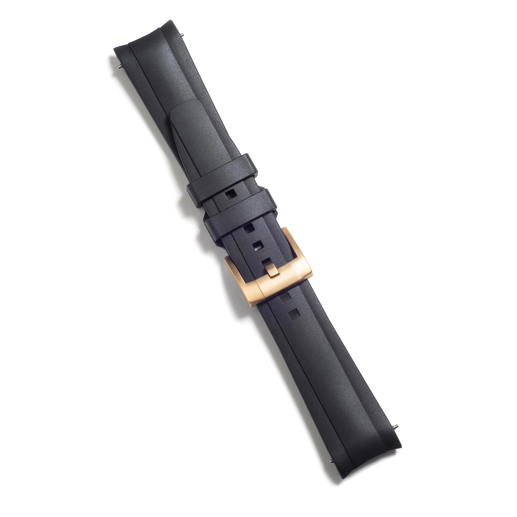 Curved End Rubber Strap for Rolex Datejust 41mm with Tang Buckle - Image 14