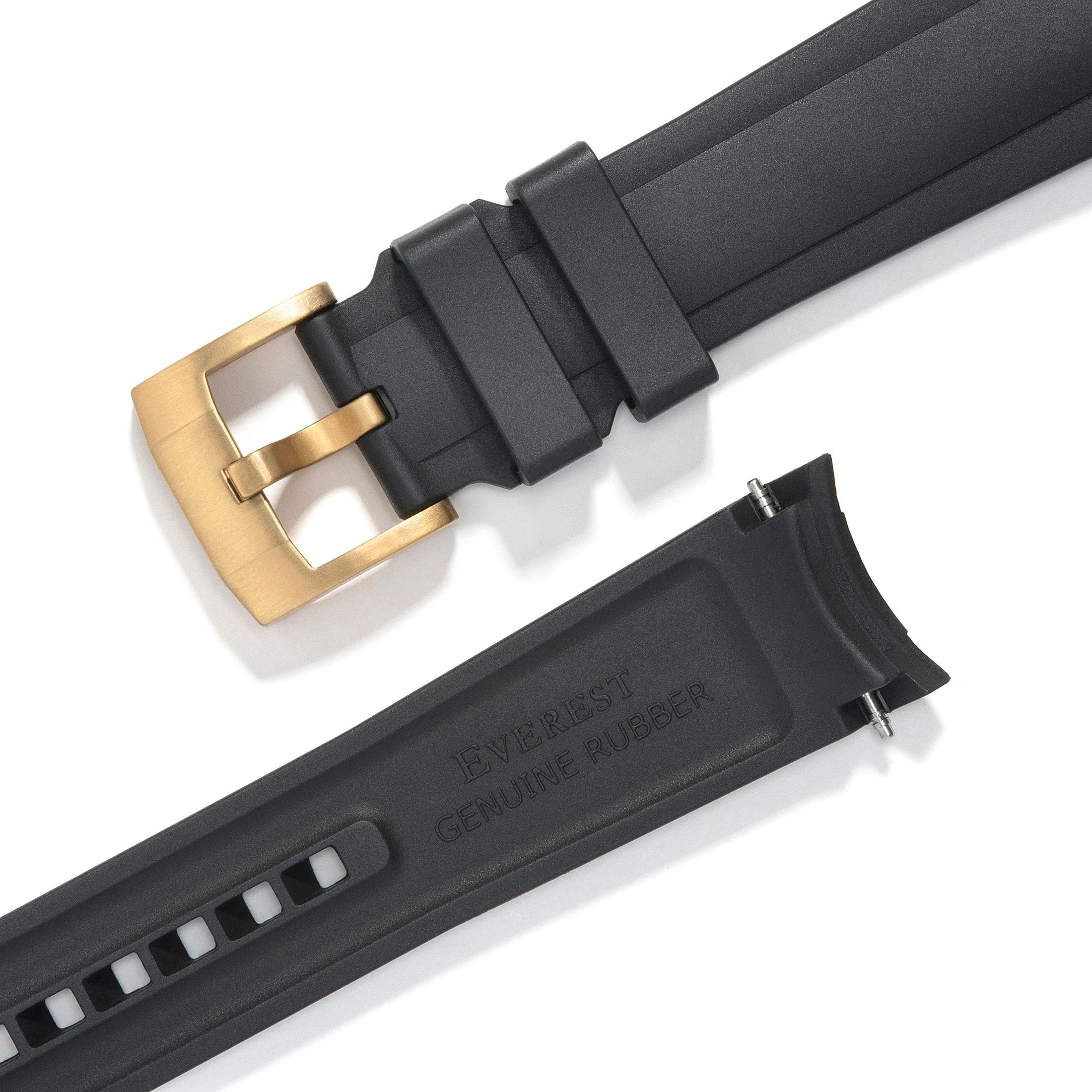 Curved End Rubber Strap for Rolex Daytona with Tang Buckle - Image 11