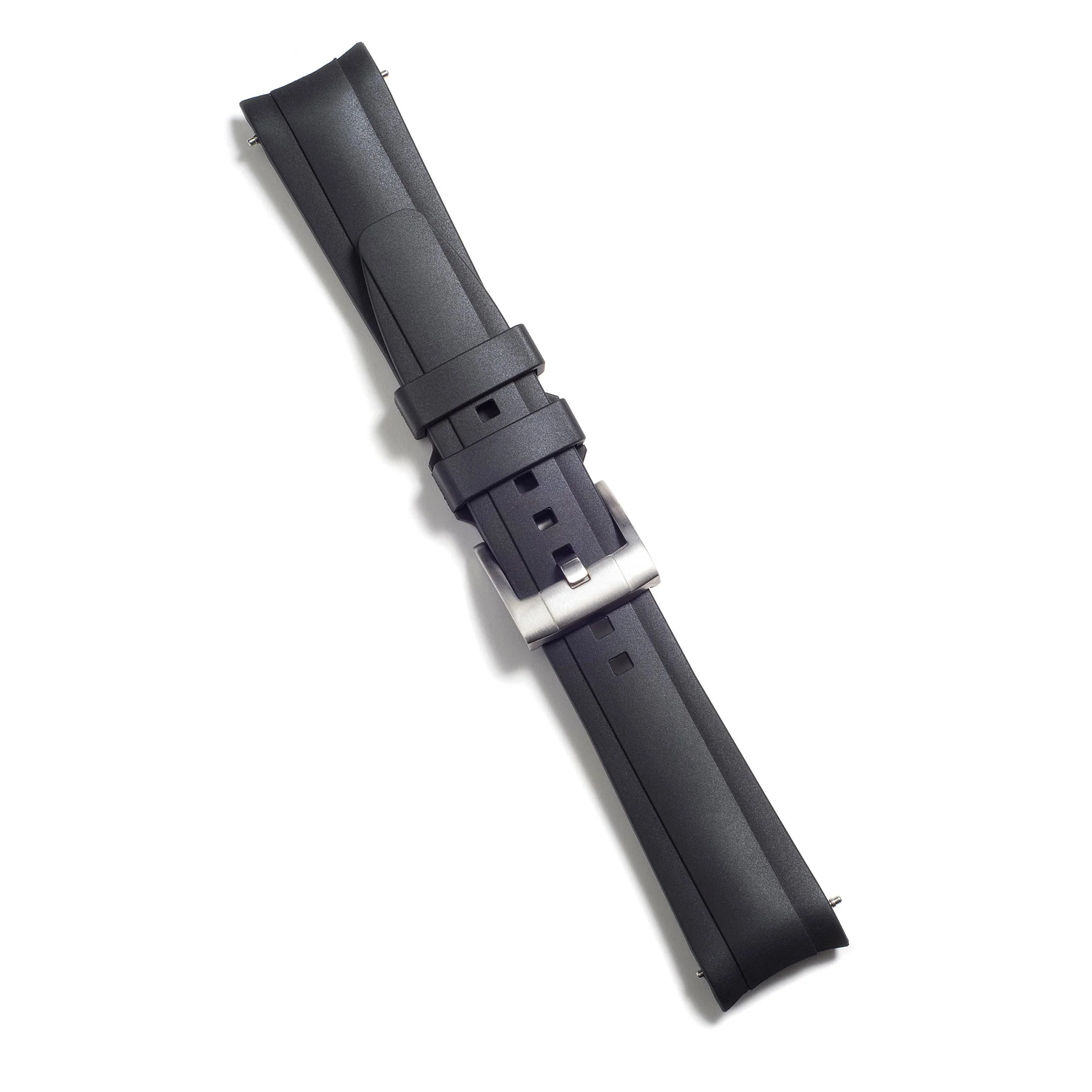 Curved End Rubber Strap for Rolex Daytona with Tang Buckle - Image 4