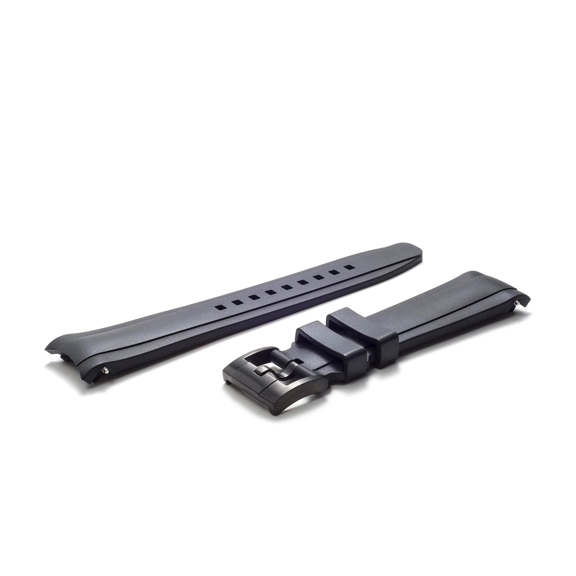 Curved End Rubber Strap for Rolex Daytona with Tang Buckle - Image 6