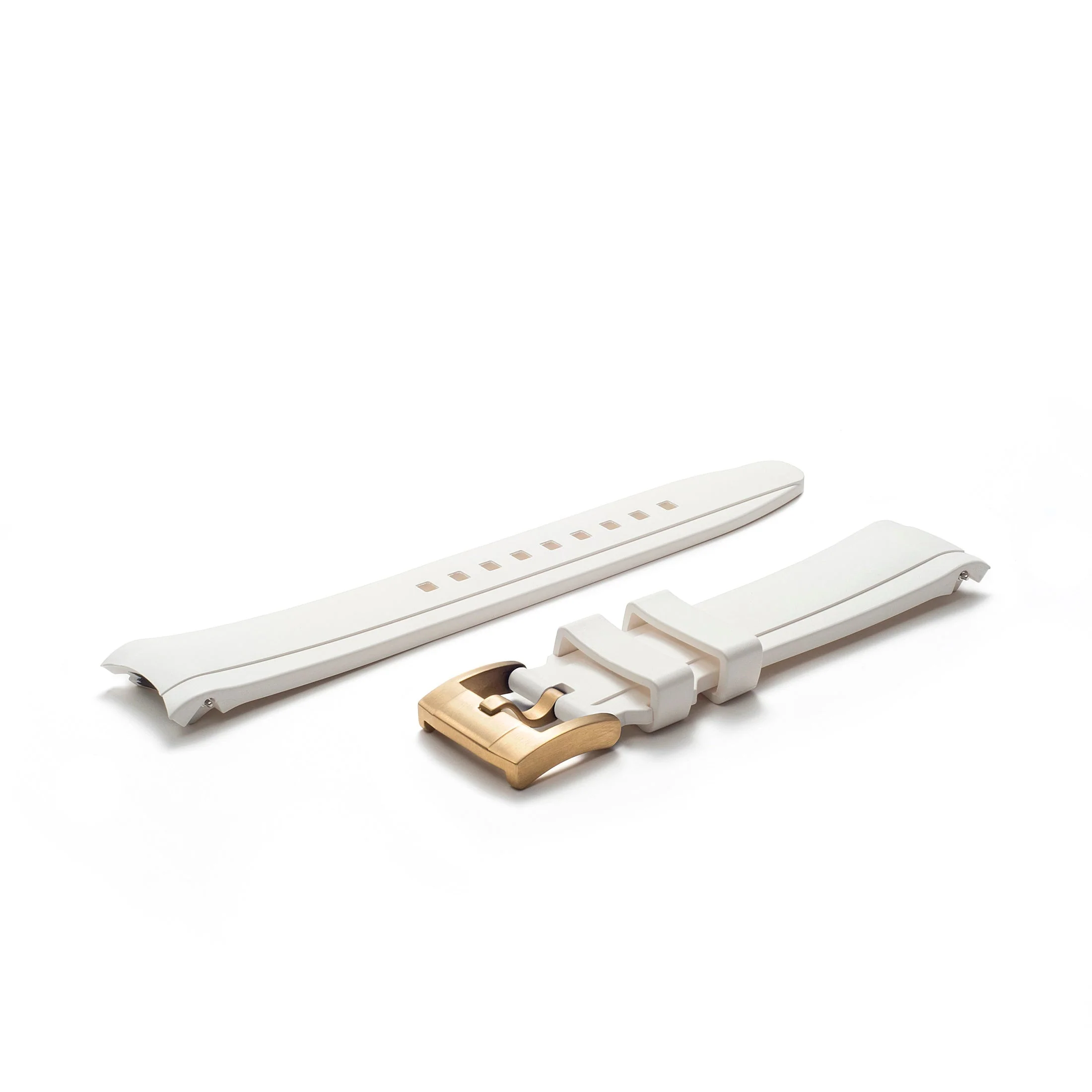 Curved End Rubber Strap for Rolex Daytona with Tang Buckle - Image 80