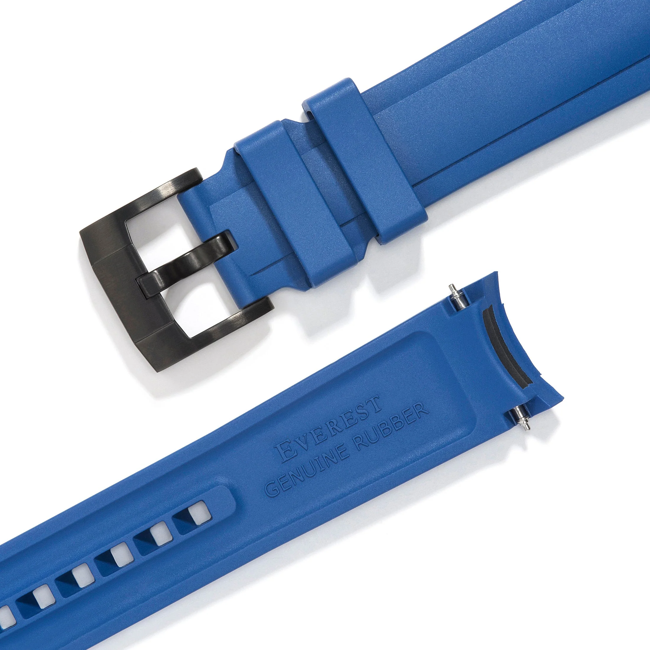 Curved End Rubber Strap for Rolex Explorer I with Tang Buckle - Image 21