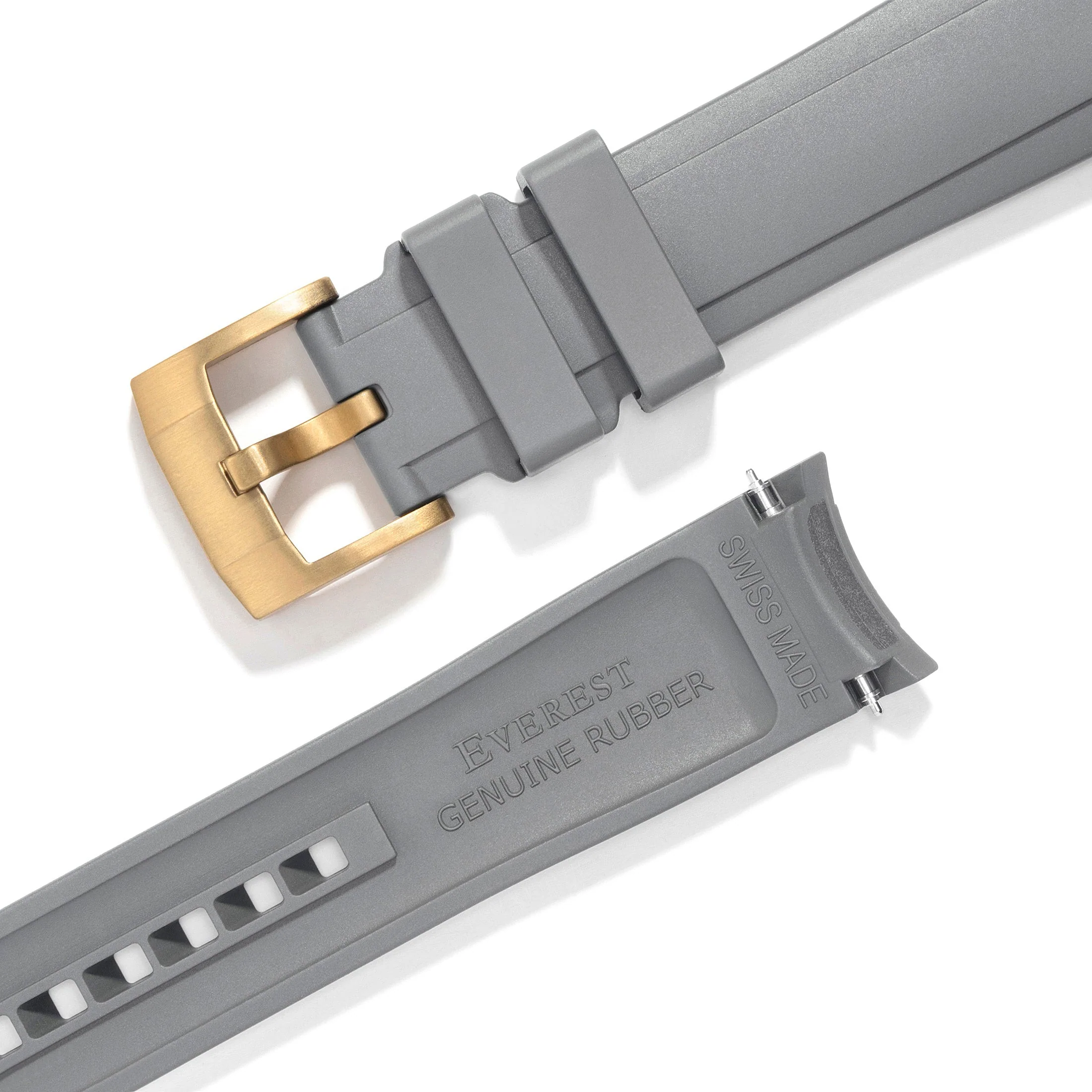 Curved End Rubber Strap for Rolex Explorer I with Tang Buckle - Image 40