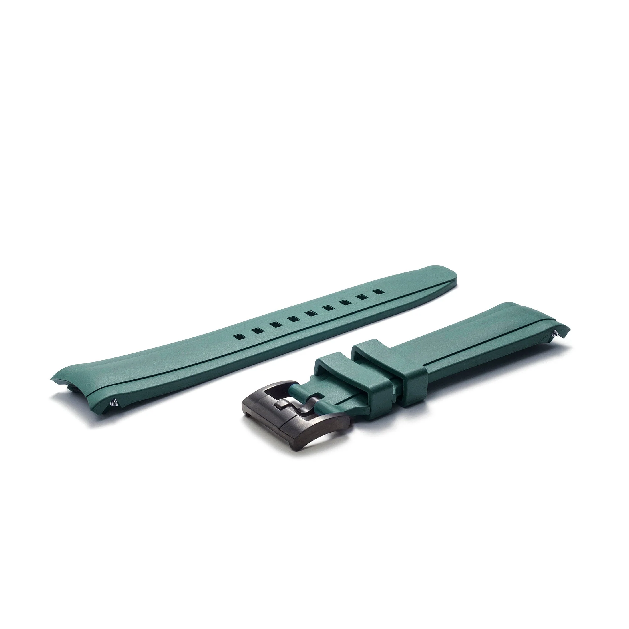Curved End Rubber Strap for Rolex Explorer I with Tang Buckle - Image 49