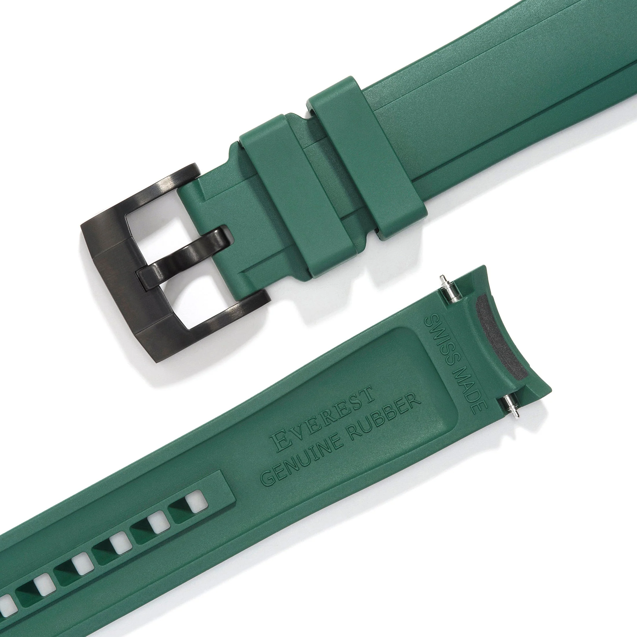 Curved End Rubber Strap for Rolex Explorer I with Tang Buckle - Image 50