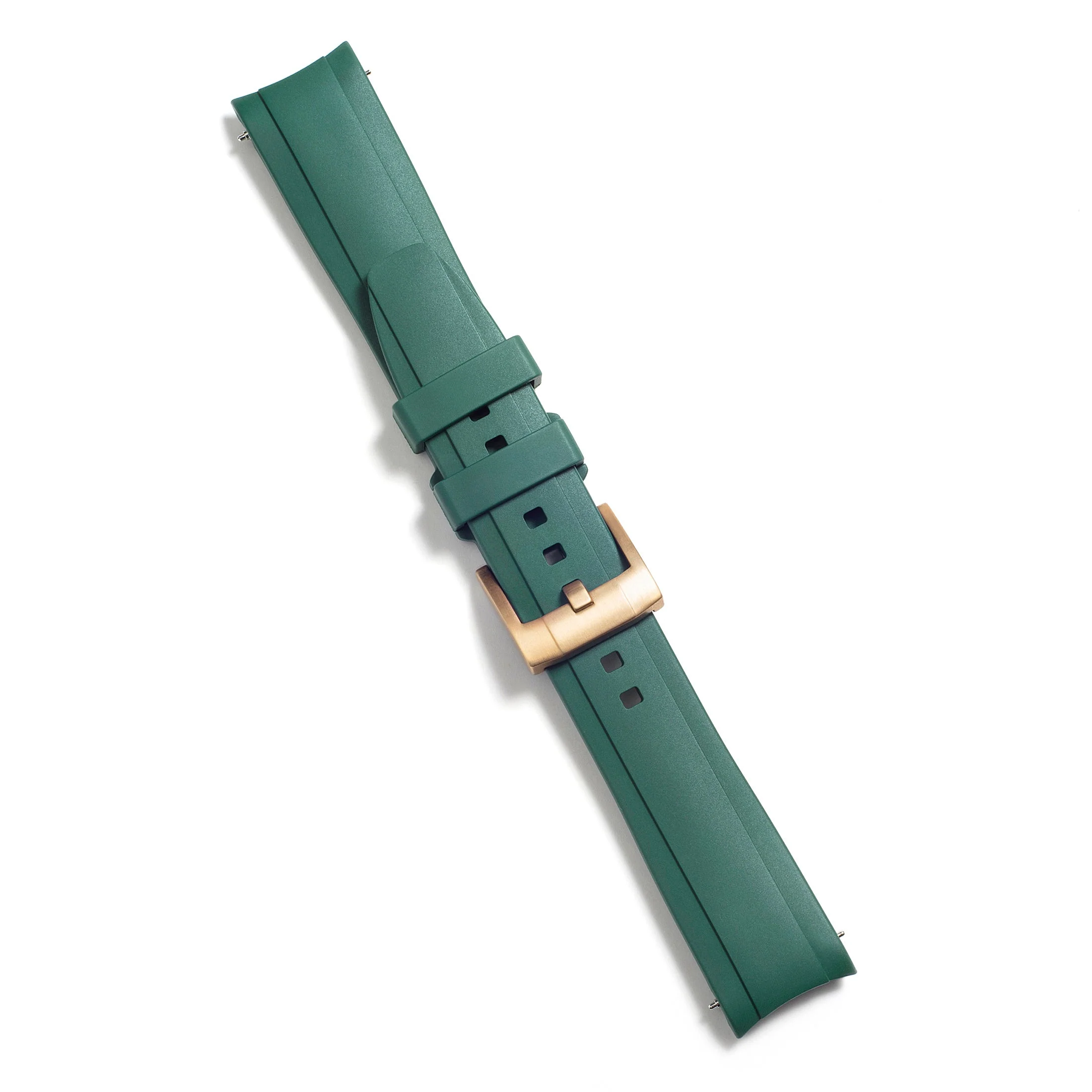 Curved End Rubber Strap for Rolex Explorer I with Tang Buckle - Image 56