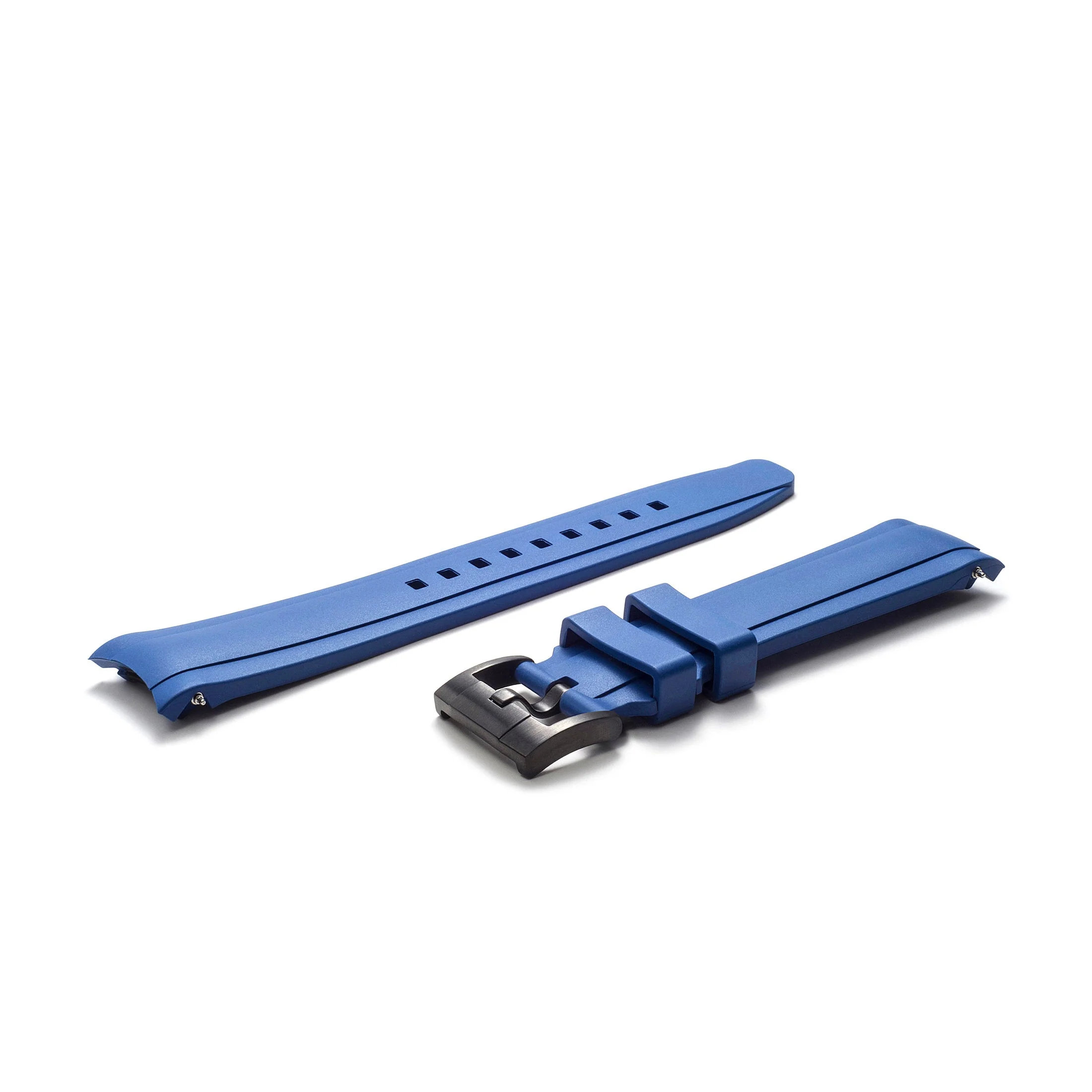 Curved End Rubber Strap for Rolex Explorer II with Tang Buckle - Image 20