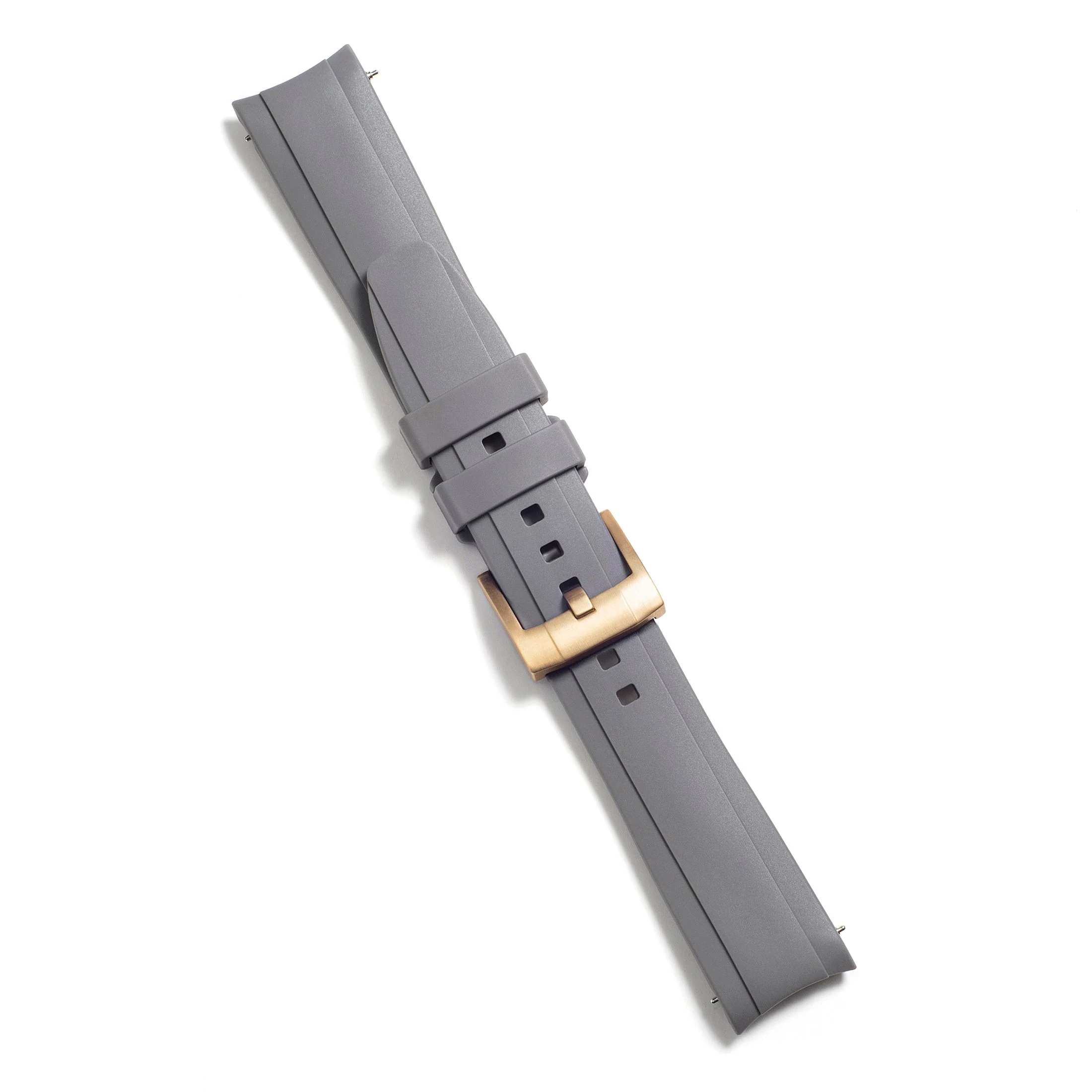CURVED END RUBBER STRAP FOR ROLEX GMT MASTER I & II WITH TANG BUCKLE - Image 42