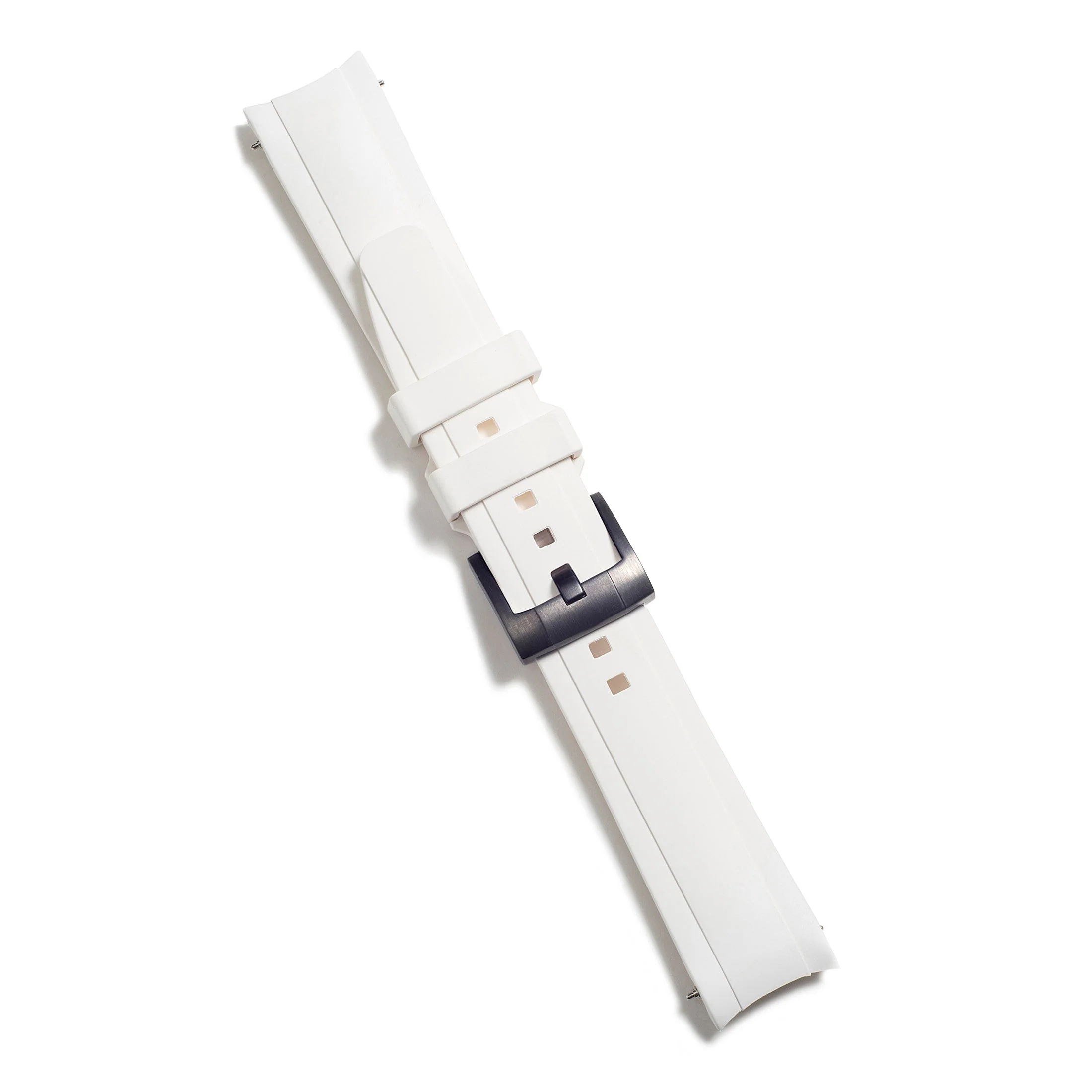 Curved End Rubber Strap for Rolex GMT Master II Ceramic with Tang Buckle - Image 81