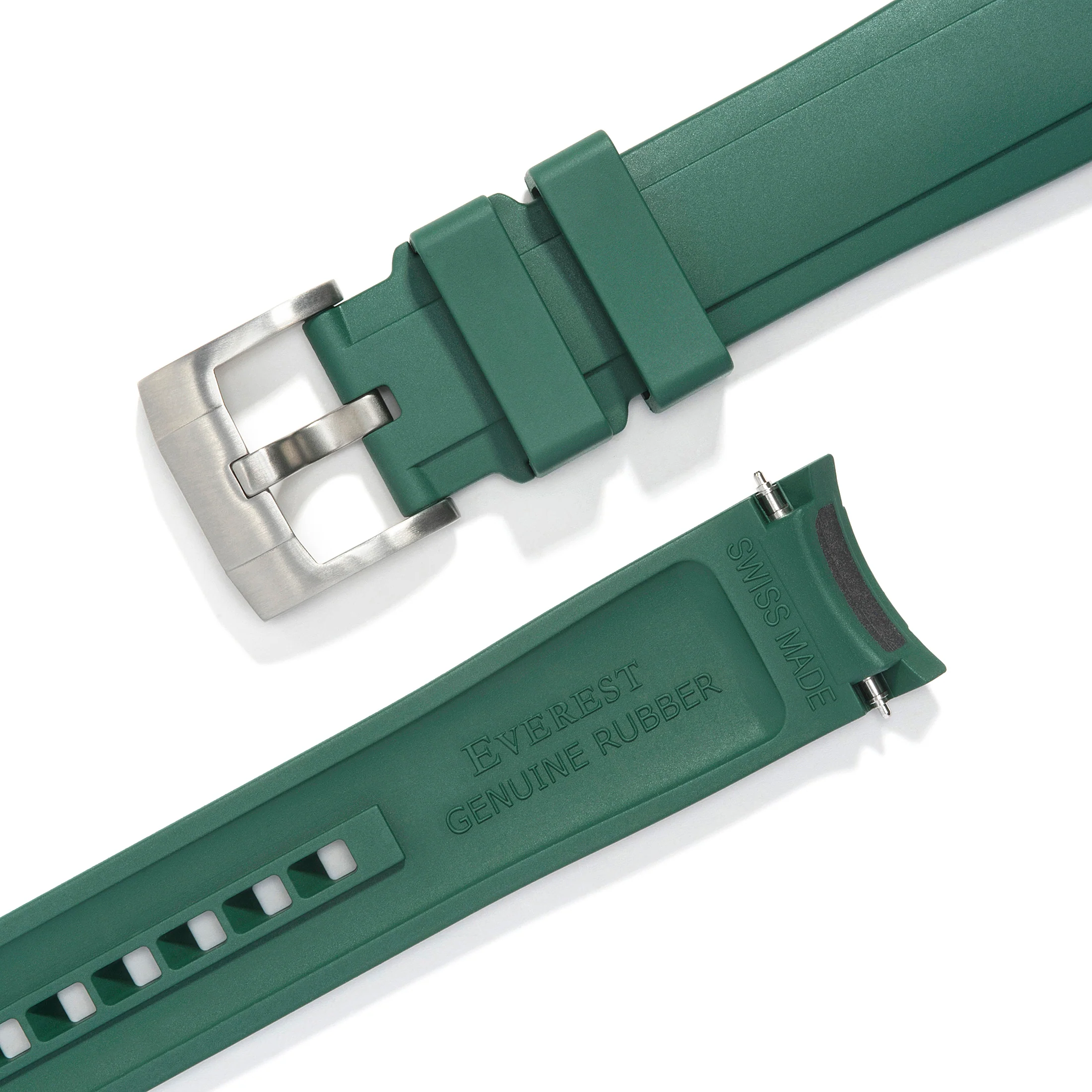 Curved End Rubber Strap for Rolex GMT Ceramic Jubilee with Tang Buckle - Image 45