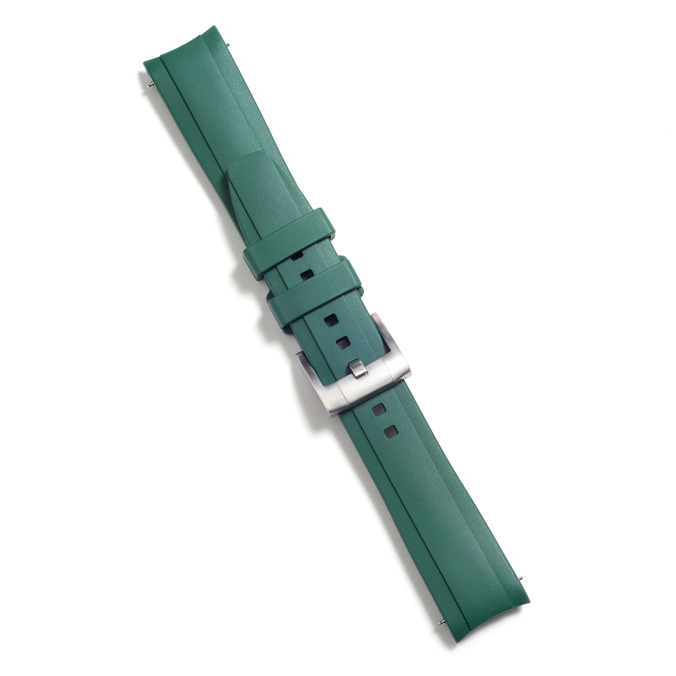 Curved End Rubber Strap for Rolex GMT Ceramic Jubilee with Tang Buckle - Image 47