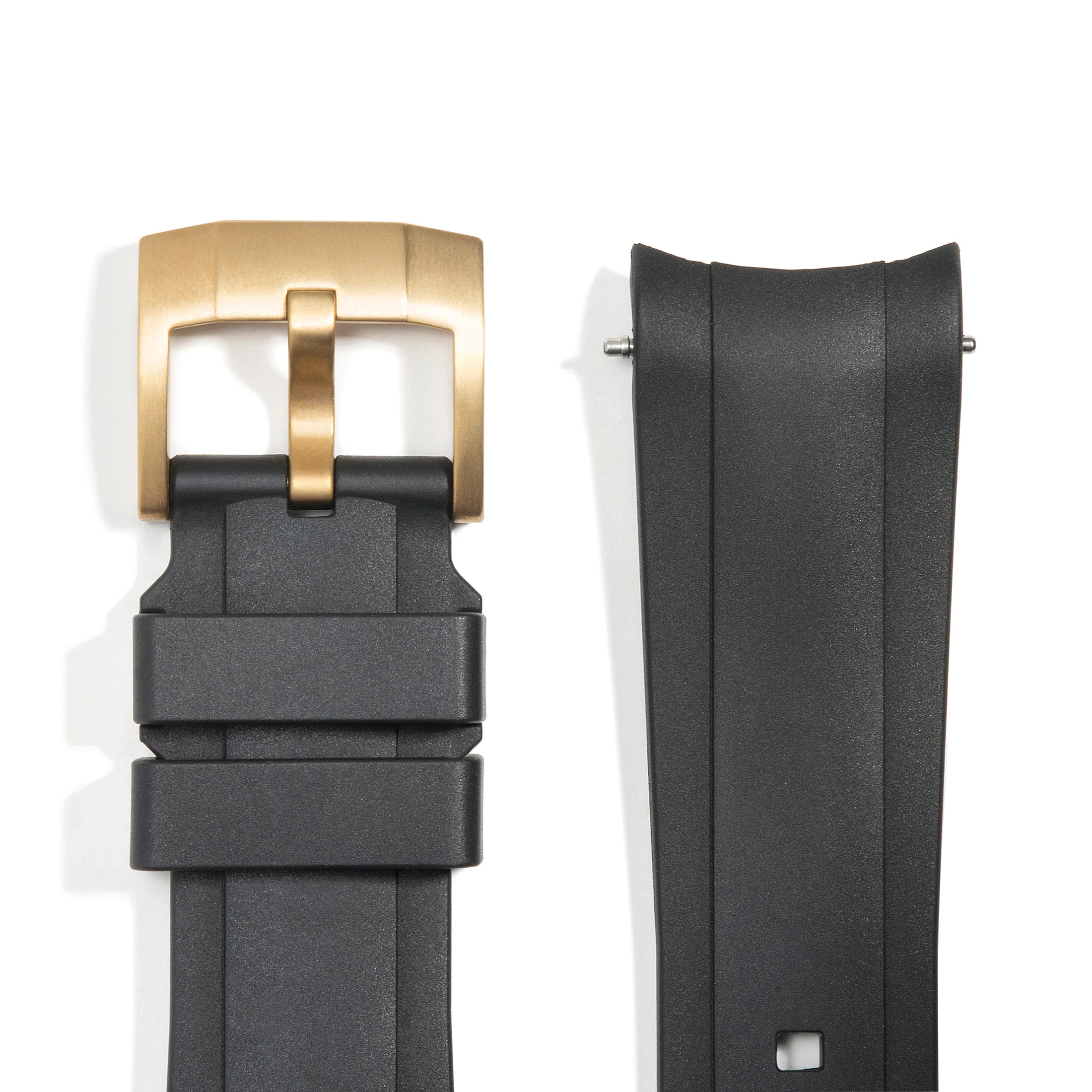 Curved End Rubber Strap for Rolex Oyster Perpetual 39mm with Tang Buckle - Image 13