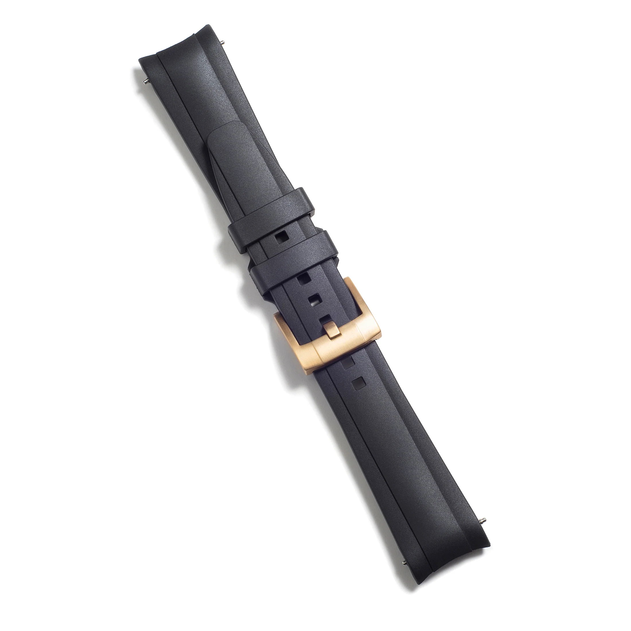 Curved End Rubber Strap for Rolex Oyster Perpetual 39mm with Tang Buckle - Image 14