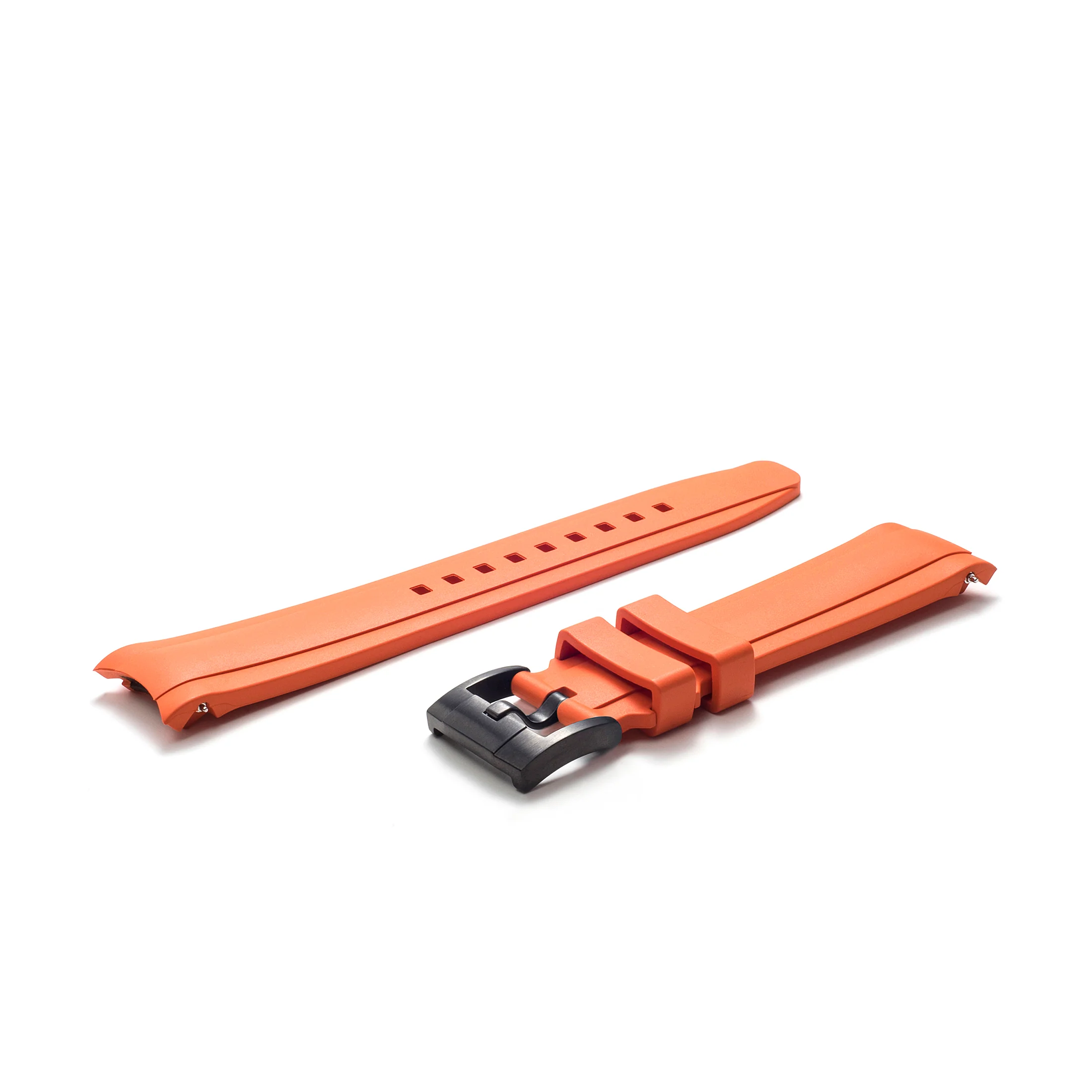 Curved End Rubber Strap for Rolex Oyster Perpetual 39mm with Tang Buckle - Image 63