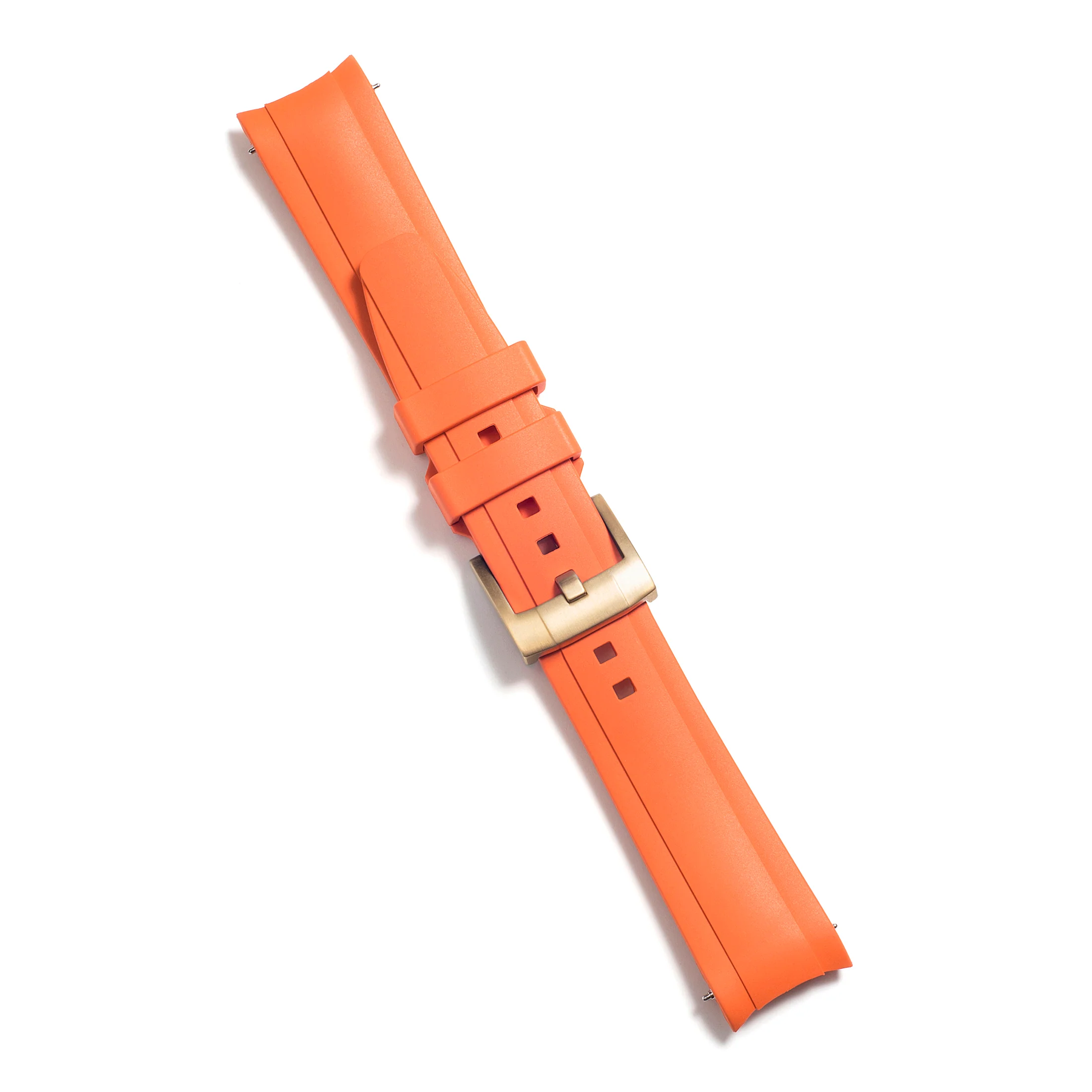 Curved End Rubber Strap for Rolex Oyster Perpetual 39mm with Tang Buckle - Image 70