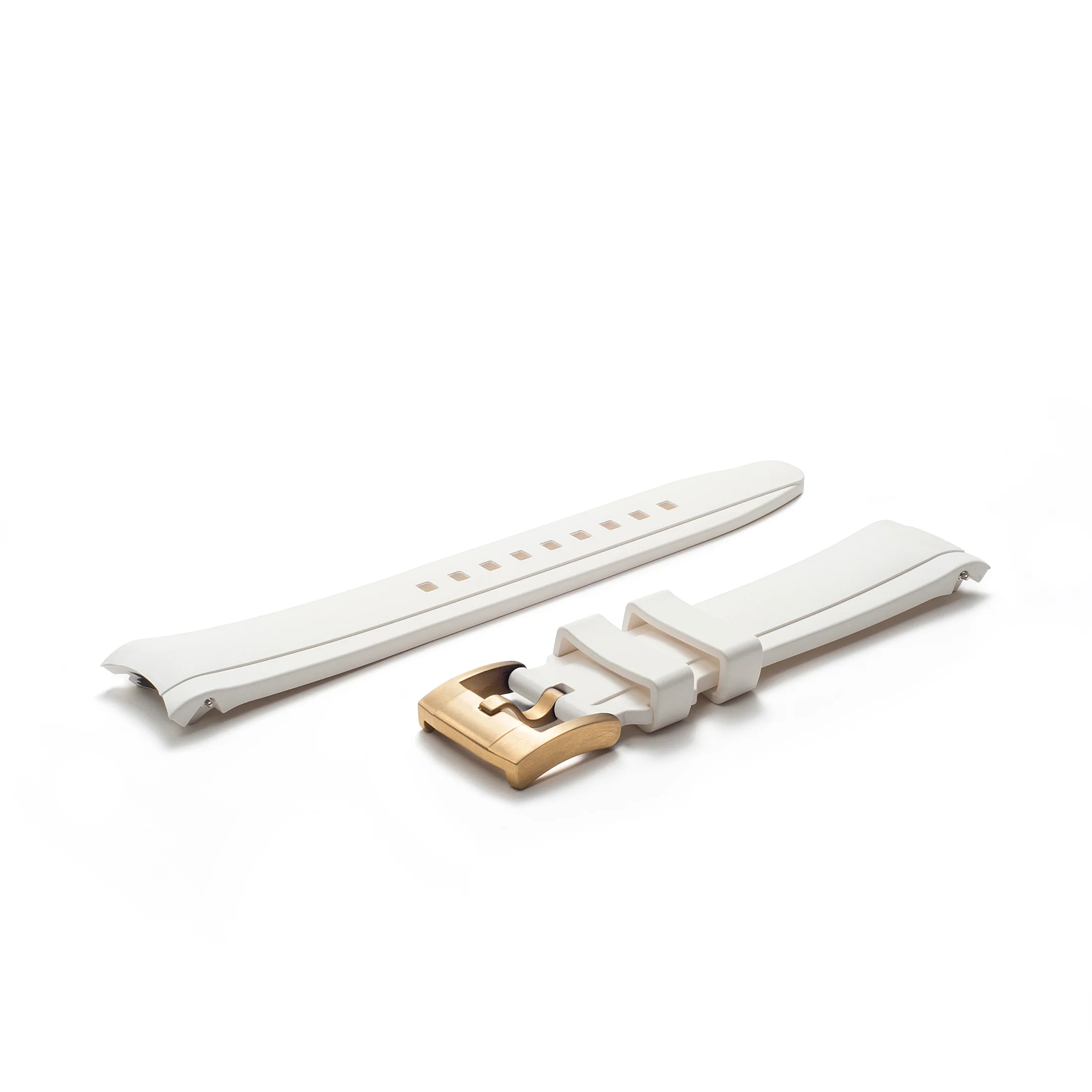 Curved End Rubber Strap for Rolex Oyster Perpetual 39mm with Tang Buckle - Image 83