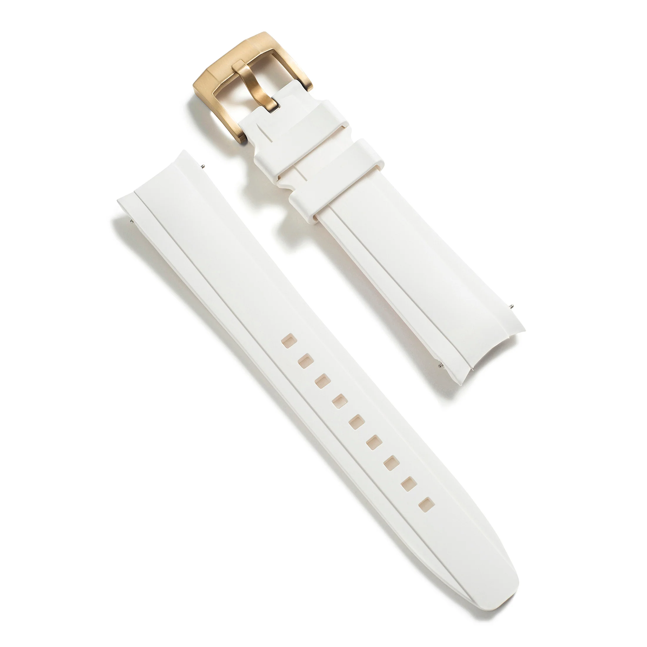 Curved End Rubber Strap for Rolex Oyster Perpetual 39mm with Tang Buckle - Image 85