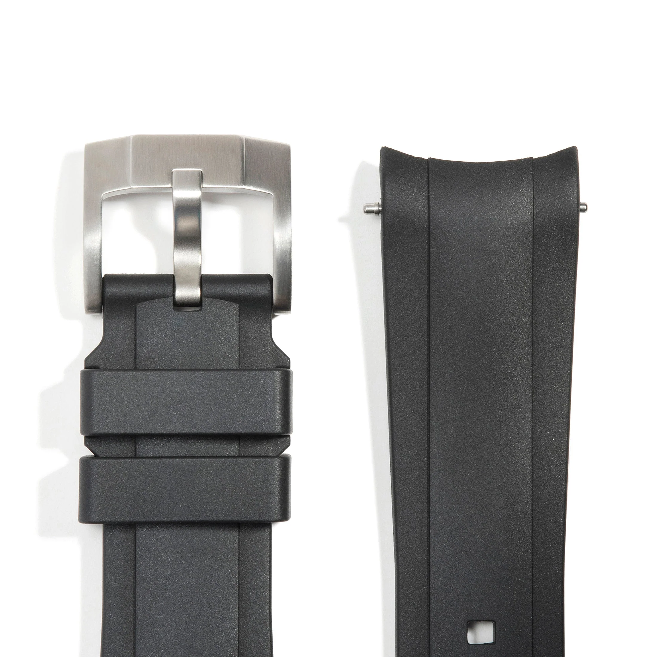 Curved End Rubber Strap for Rolex Yacht-Master with Tang Buckle - Image 4