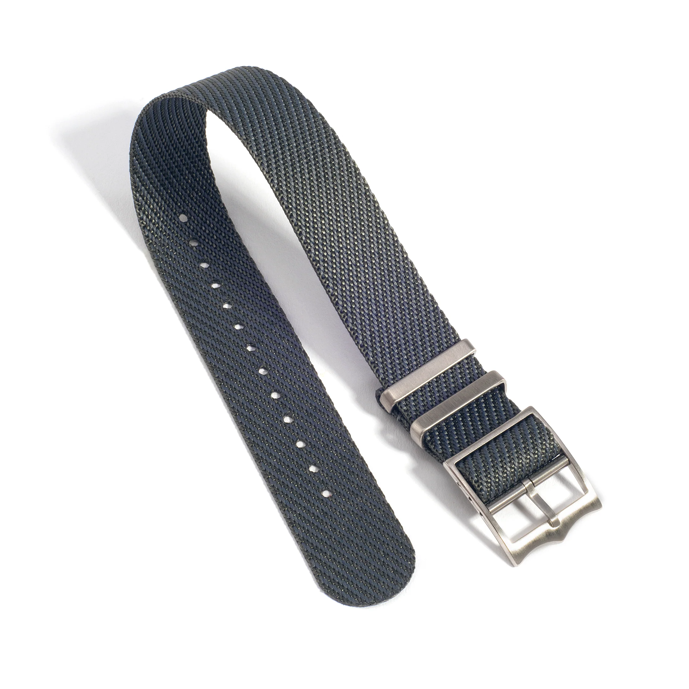 Everest Charcoal Gray Single Pass Nylon Watch Band - Image 3