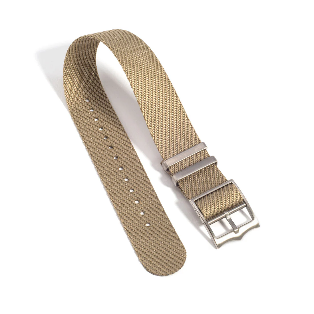 Everest Khaki Single Pass Nylon Watch Band - Image 3