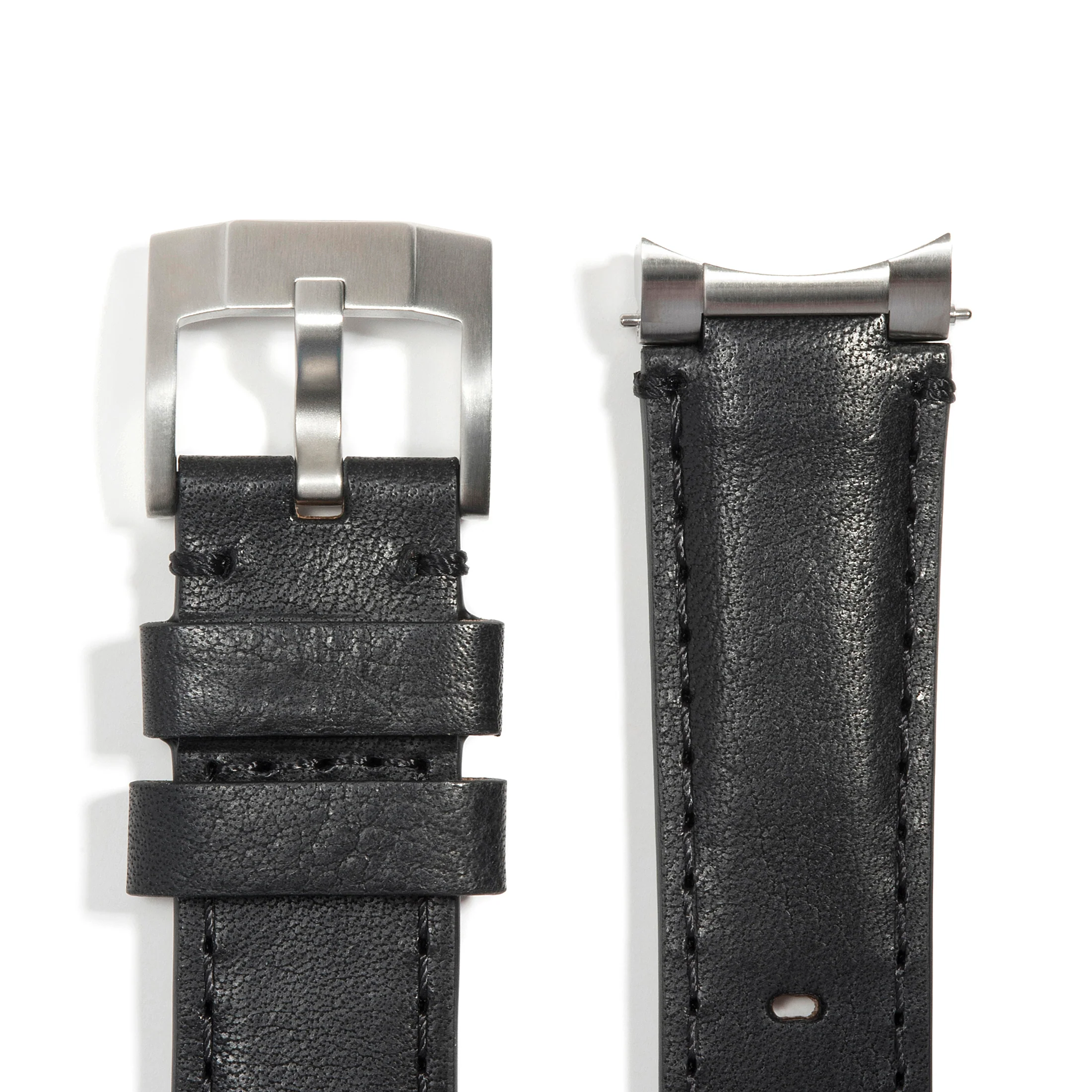 Steel End Link Leather Strap for Rolex Ceramic Daytona with Tang Buckle - Image 4