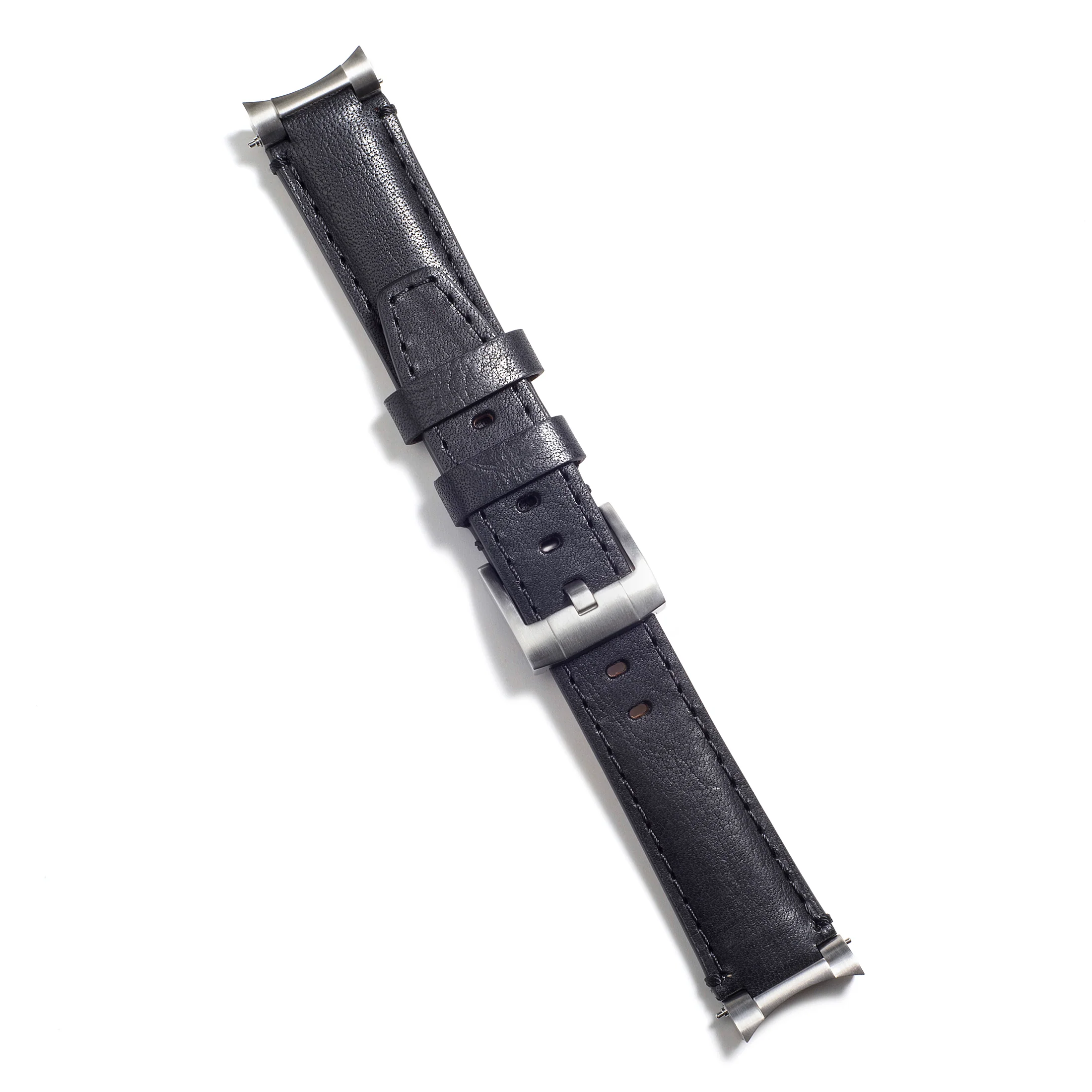 Steel End Link Leather Strap for Rolex Ceramic Daytona with Tang Buckle - Image 5