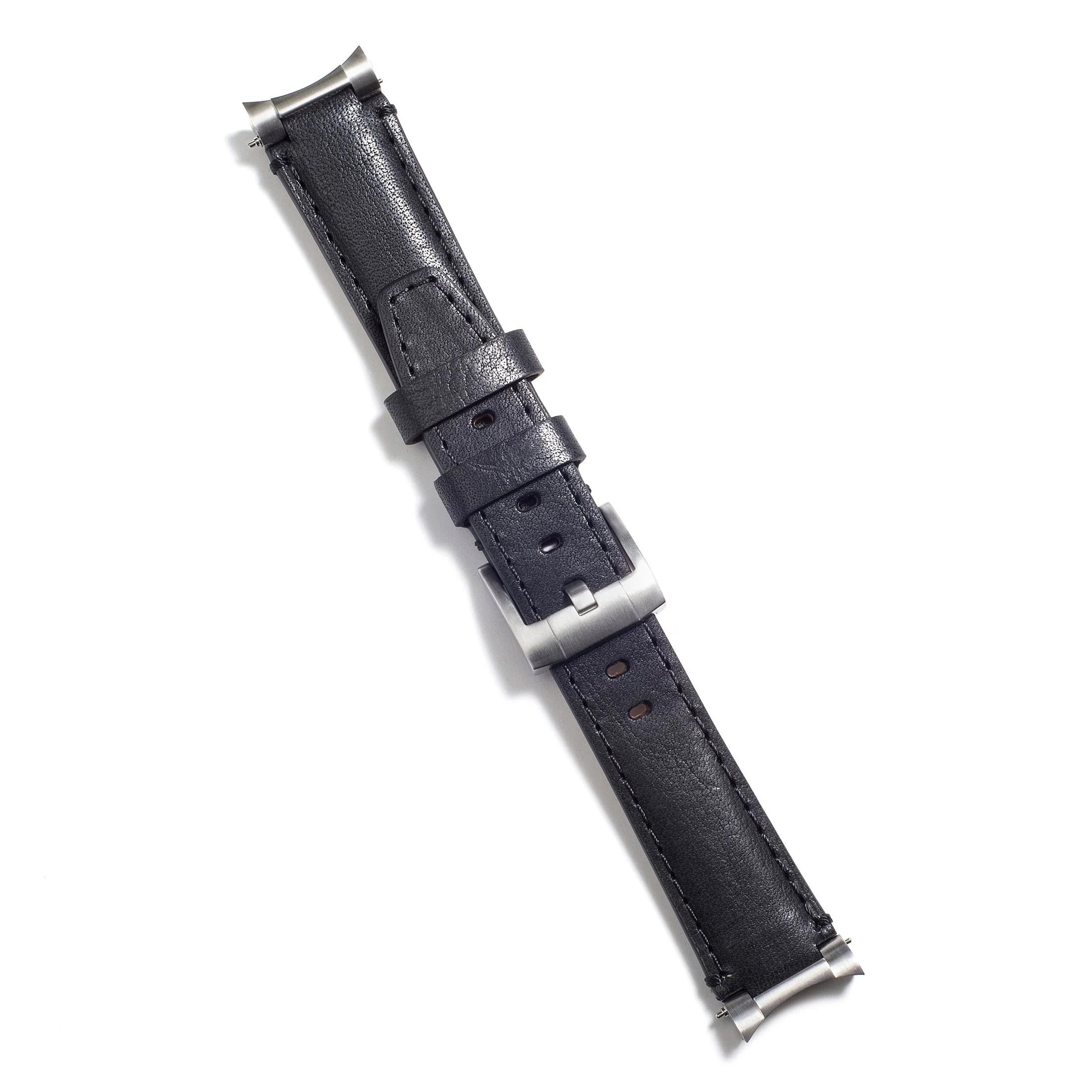 Steel End Link Leather Strap for Rolex Explorer II with Tang Buckle - Image 5