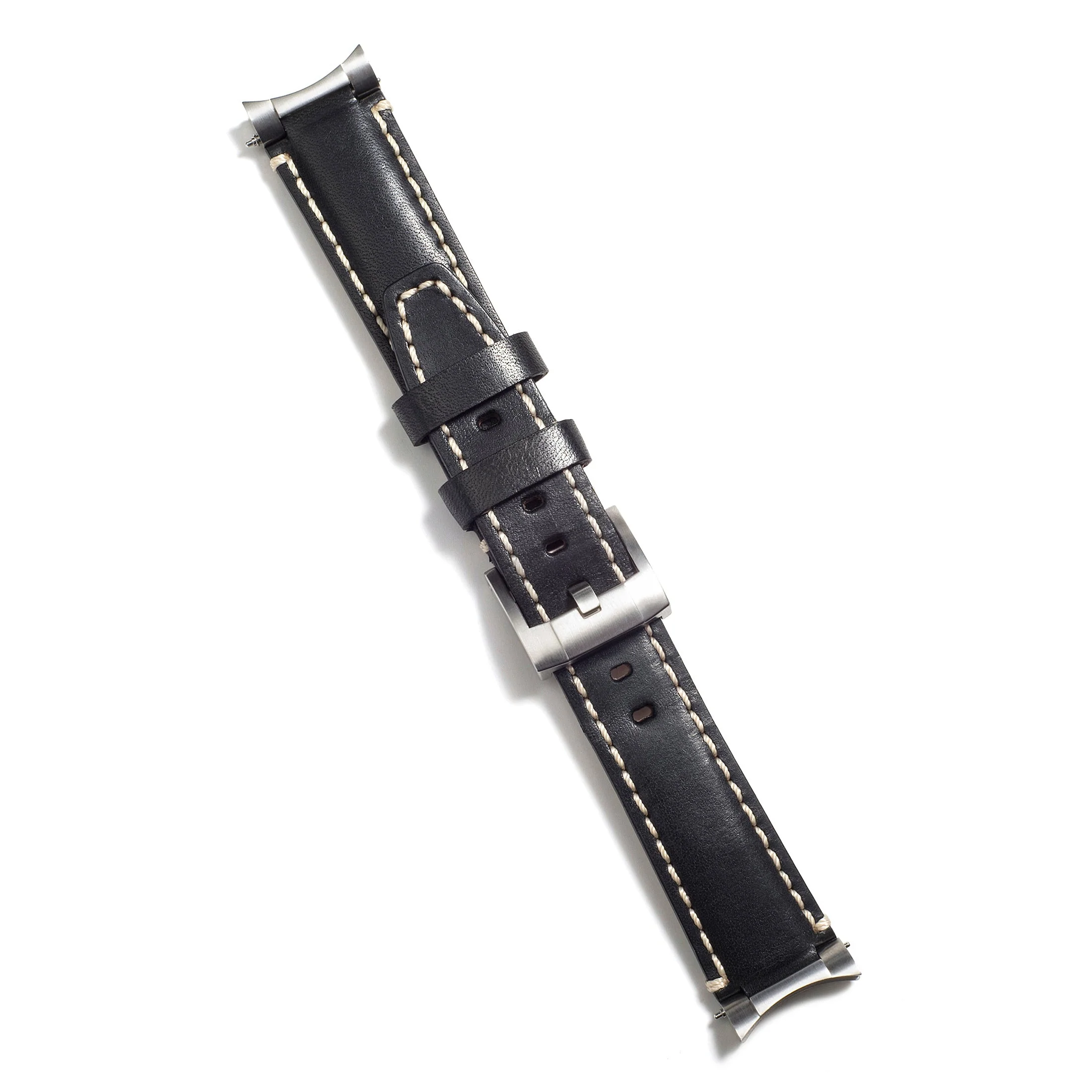 Steel End Link Leather Strap for Rolex Sea-Dweller with Tang Buckle - Image 10
